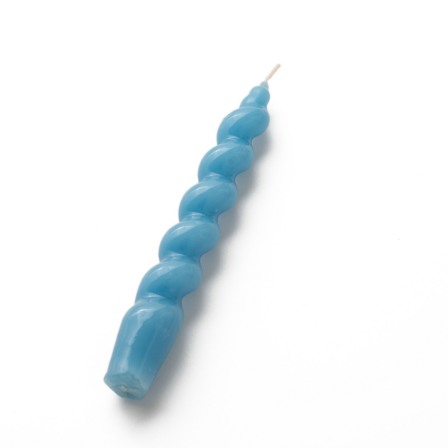 Set of 4 - Spiral Gloss Candles - Heritage Blue